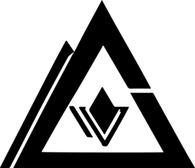 Minimal Futuristic Element – Clean Black Line Art Symbol
