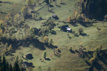 Autumn Mountain Landscape In Romania
