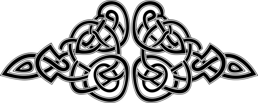 Intricate Celtic knotwork border design creating a timeless, elegant, and symbolic decorative element for any project