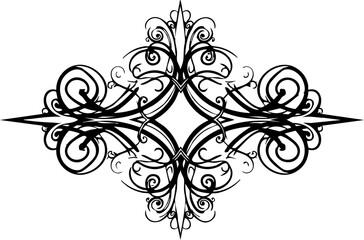 Elegant ornate flourish design for invitations, borders, and decorative accents, adding timeless sophistication to any project