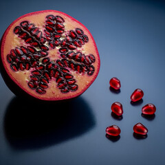 Sliced Pomegranate