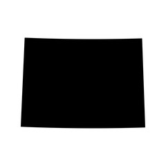 Colorado state map silhouette