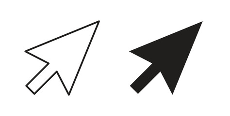 Mouse icons set isolated on white background flat vector illustration.