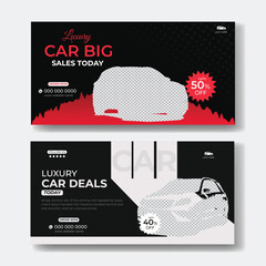 Car Big Sale Billboard Design Template