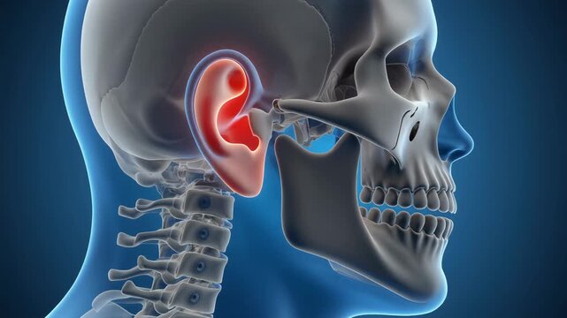 3D Visualization of Bone Conduction Hearing Aid Anatomy and Technology
