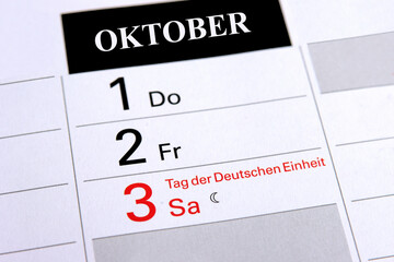 Der 3. Oktober - Tag der Deutschen Einheit