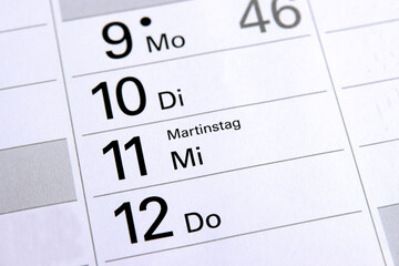Am 11. November ist Martinstag