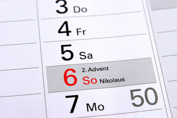 6. Dezember - Nikolaus und 2. Advent