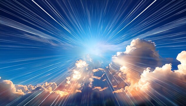 Comic Speed Clouds And Bursts Illustration - Powered by Adobe