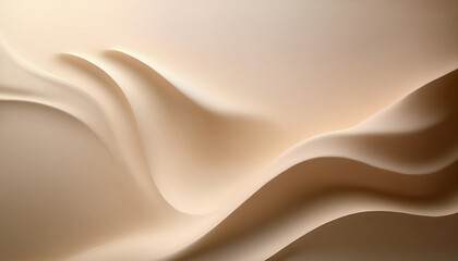 Fototapeta premium Abstract Soft Beige Waves Background