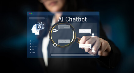 AI chatbot interface facilitates communication, chatbot, and AI interaction for automated user support and information exchange Latch