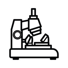 Creative Details Microtome Vector Illustration | Laboratory Cutting Instrument | Histology Sample Preparation Device