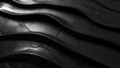 Glossy black embossed background with soft reflective highlights, modern high-end aesthetic