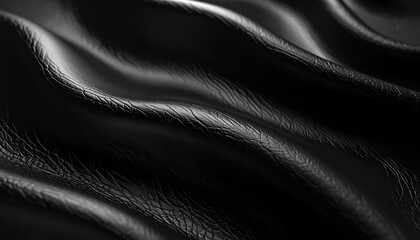 Smooth black embossed surface with subtle shadows, elegant tactile design