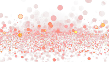 Christmas Dust Glowing Bokeh Confetti Red PNG Overlay