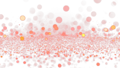 Christmas Dust Glowing Bokeh Confetti Red PNG Overlay