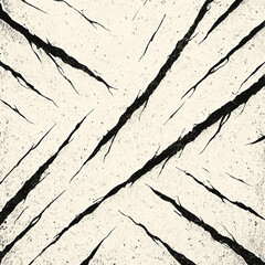 Obraz premium Vintage grunge torn vector texture with irregular slashes tear lines white background bold defined strokes