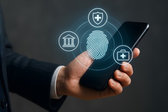 Smart phone biometric authentication and financial applications.