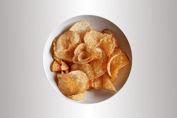 Paprika flavored snacks for an aperitif
