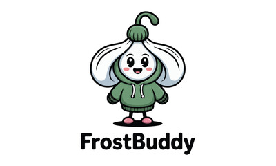 Cute Baby Plant Mascot Logo – Adorable Botanical Character Vector