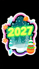 Emerald Glow Christmas 2027 – Magical Green Light Holiday Scene