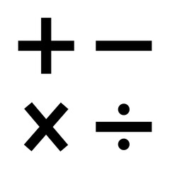 Obraz premium Mathematics operators set