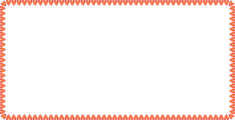 Red-orange triangle border EPS design with inward symmetry, ideal for certificates and invitations.