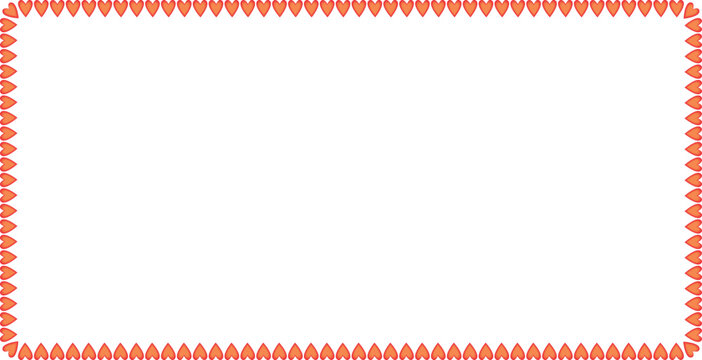 Red-orange triangle border EPS design with inward symmetry, ideal for certificates and invitations.