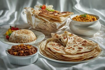Elegant Trinidadian Culinary Delights Display