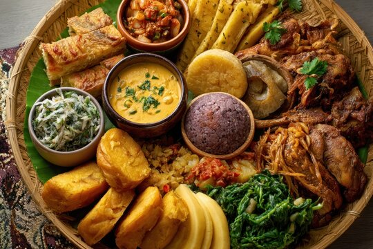 Vibrant Traditional Ivorian Independence Day Feast