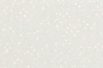 white glitter snowflakes on a snow
