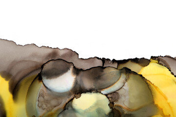 spotted art background in yellow-green shades