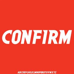 Bold slab serif alphabets display font vector