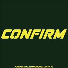 Bold slab serif alphabets display font vector