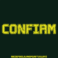 Bold slab serif alphabets display font vector