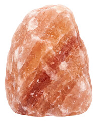 Fototapeta premium Pink Himalayan Salt Lamp on White Background