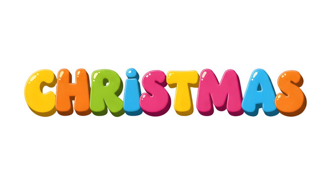 Christmas Word Design Transparent PNG