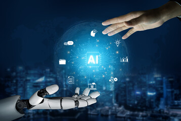 A generative AI assistant presents its global platform for business. The system provides integrated solutions for data analysis, automation, and innovation on a worldwide scale. Fermion