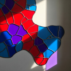 abstract mosaic background Stained Glass Light