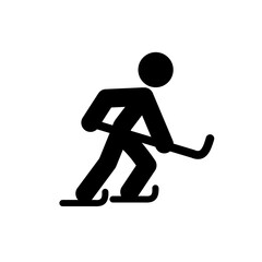 Ice hockey - pictogram,  vector icon