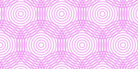 Seamless circles pattern decoration. Vector spiral ornament floral design. Circle swirl pattern fabric texture geometric art wallpaper.	
