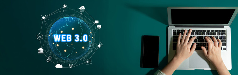 The interconnected global ecosystem of Web 3.0 technology. A worldwide network connecting blockchain, DeFi, NFT, and other decentralized services. Motif