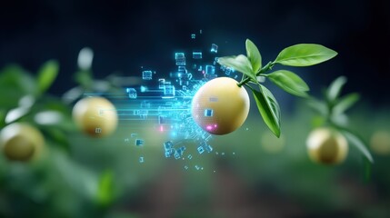 Digital transformation of olive harvesting virtual grove 3d visualization ongoing innovation aerial perspective nature meets technology