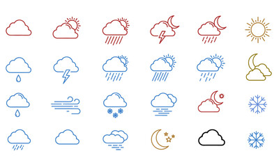 vactor cloud sunny icon