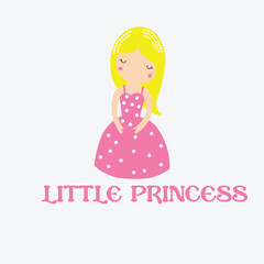 Little Princess Cartoon Illustration