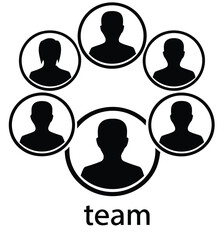 Teamwork and collaboration a group of people working together in unity