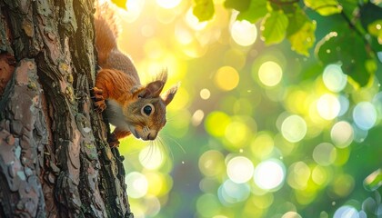 Squirrel Balancing Between Branches