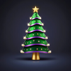 abstract christmas tree
