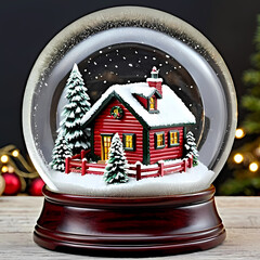 christmas decoration on the snow