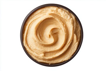 Fototapeta premium Creamy Swirled Peanut Butter in Jar